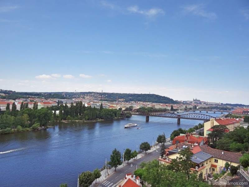Vista do Vyšehrad em Praga