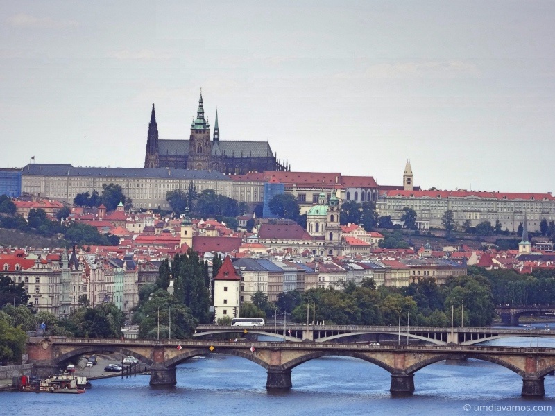 Vista para a Cidade Pequena em Praga