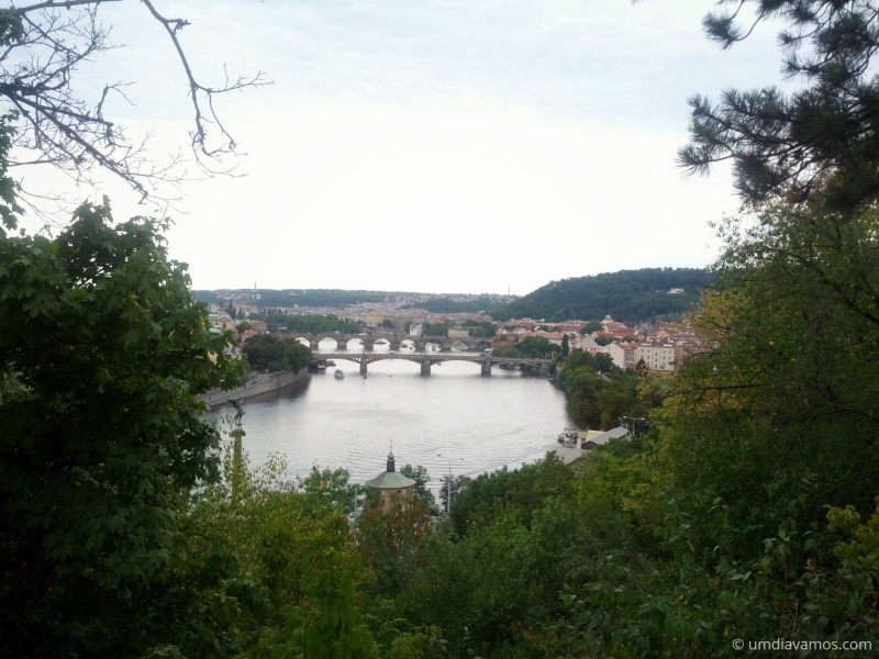 Vista do Parque Letná em Praga