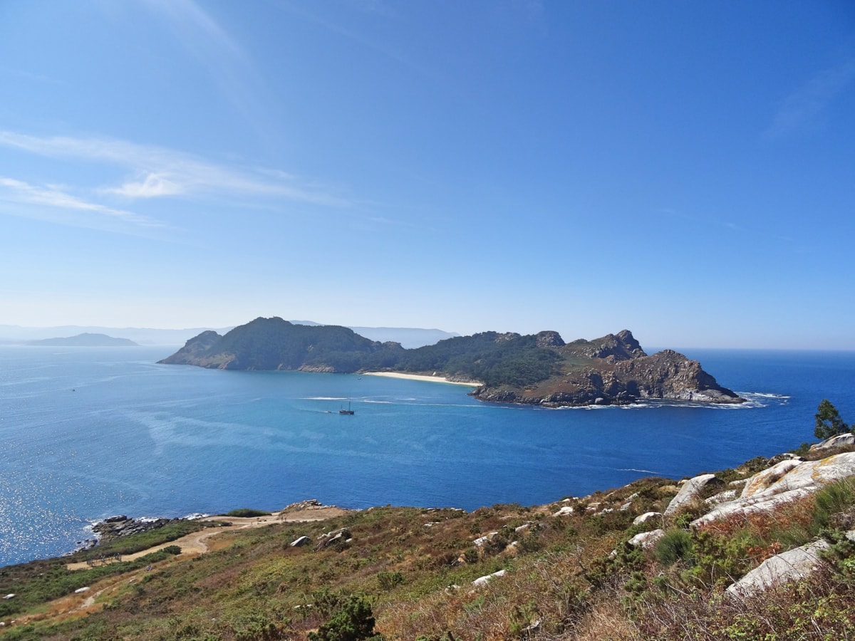 Ilha de San Martiño vista do Faro das Cíes