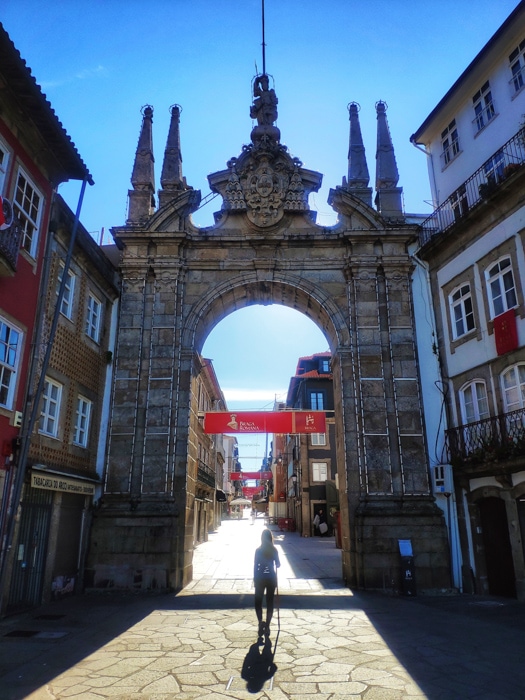 Arco da Porta Nova em Braga - Caminho de Braga