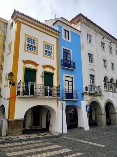 Casas do centro histórico de Elvas