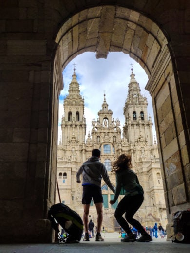 Chegada a Santiago de Compostela